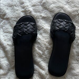 Splendid Women's Sandals with Black Braided Design